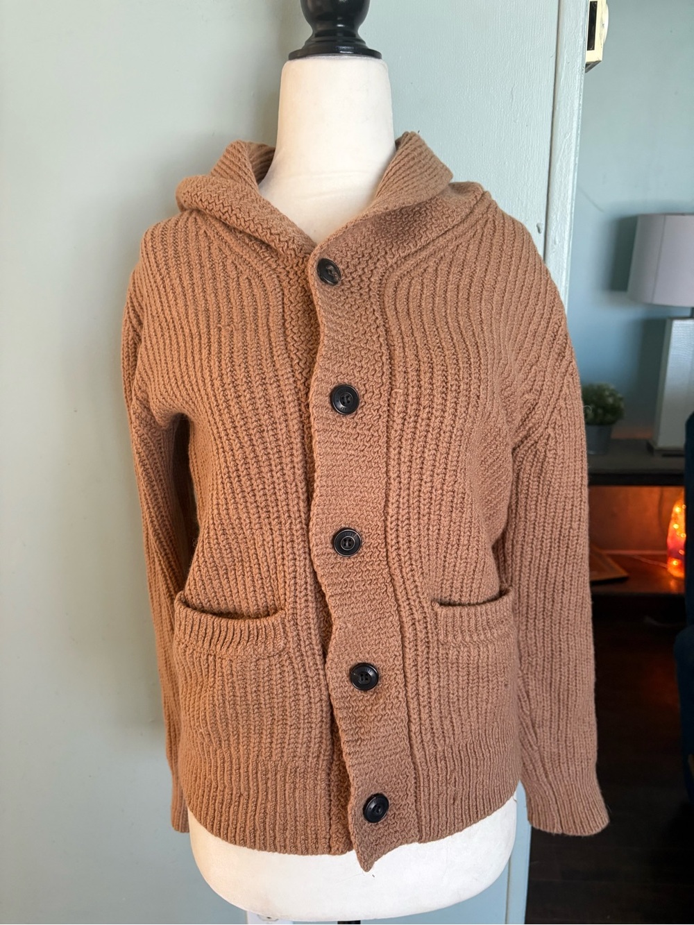 Faherty Heavy Knit Ribbed wool sweater - Picture 8 of 13